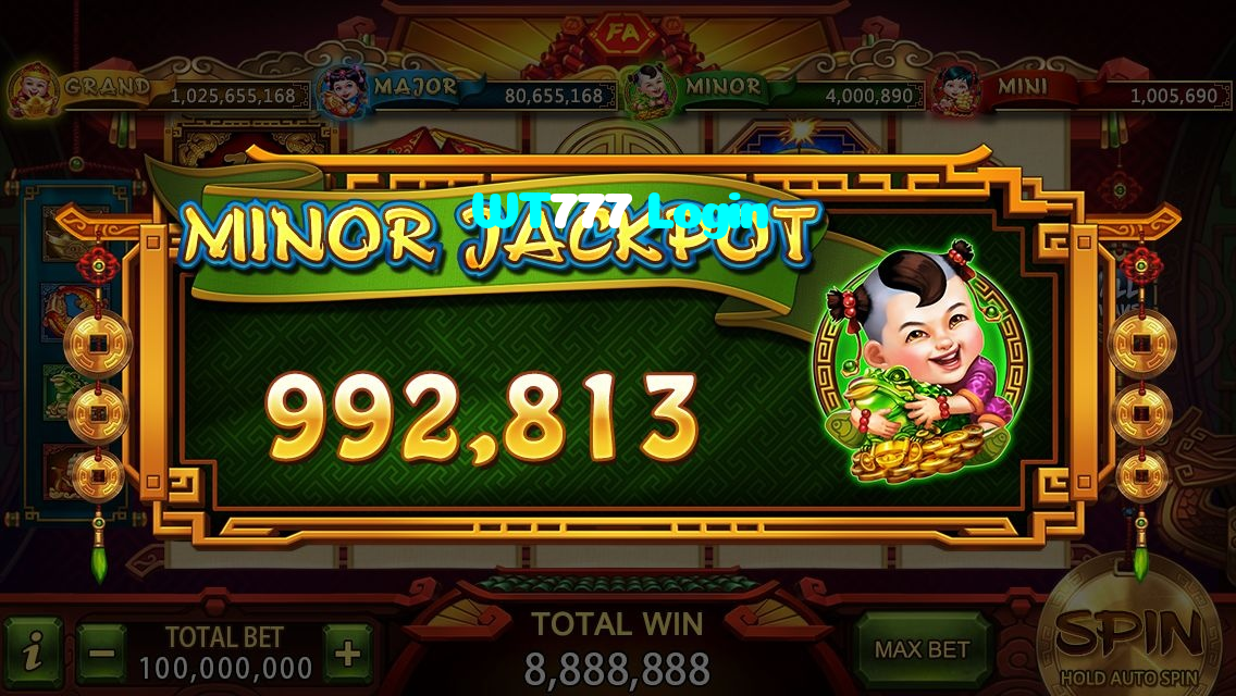 WT777 Login casino presented on mobile device in Pakistan with slots and live games